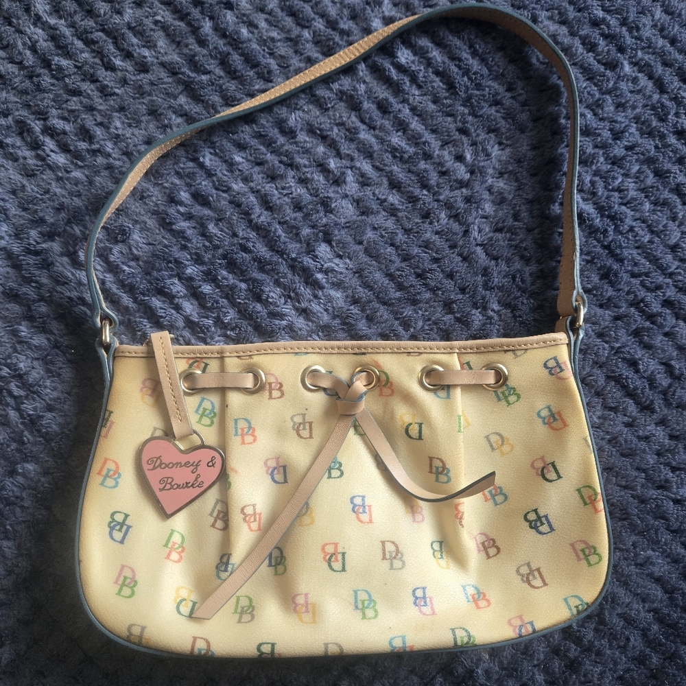 Dooney & Bourke Vintage Multicolor Logo Shoulder Bag
